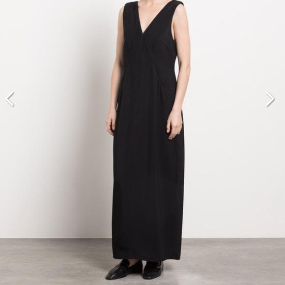 CO V Neck Maxi Dress in Black New With Tags! - Picture 3 of 12